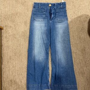 Maeve Anthropologie Denim Blue Flare Jeans